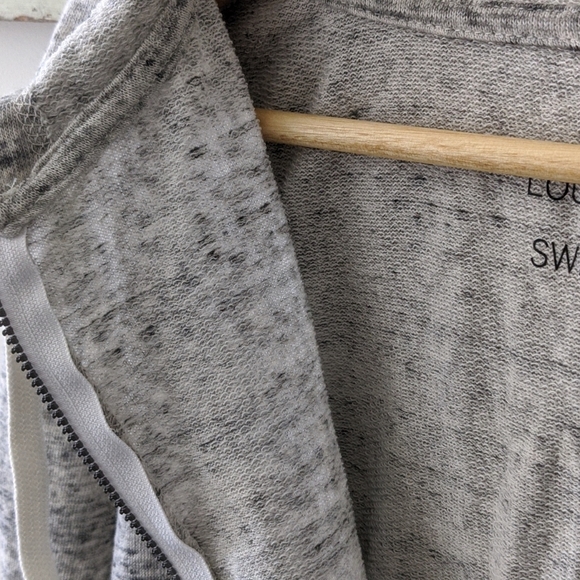 SO I NWT Heather Gray Zippered Lounge Life Hoodie Sweatshirt, L - Picture 11 of 11